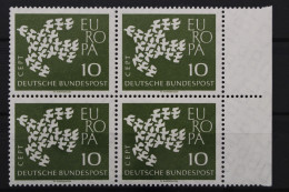 Deutschland (BRD), MiNr. 367 X V, Viererblock, Postfrisch - Ungebraucht