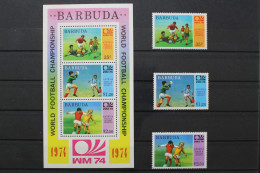 Antigua Und Barbuda-Barbuda, MiNr. 175-177, Block 8, Postfrisch - Antigua Et Barbuda (1981-...)