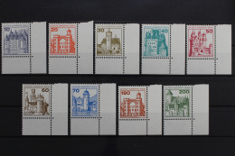 Berlin, MiNr. 532-540 A, Ecke Rechts Unten, Postfrisch - Unused Stamps