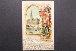Hamburg, Wappen, Rathaus, Prägekarte - Autres & Non Classés