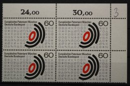 Deutschland, MiNr. 1088, 4er Block, Ecke Re. Oben, Postfrisch - Unused Stamps