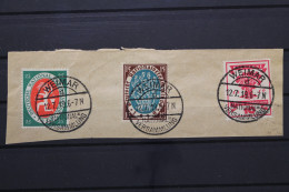 Deutsches Reich, MiNr. 109, 108, 107, Briefstück - Gebruikt