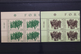 Färöer, MiNr. 63-64, Viererblock, Ecke Links Oben, Postfrisch - Faroe Islands