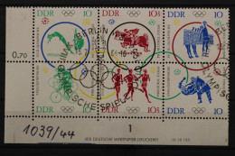 DDR, MiNr. 1039-1044 Zd, Ecke Links Unten Mit DV 2, ESST - Other & Unclassified