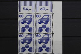 Berlin, MiNr. 409 A, Viererblock, Ecke Rechts Oben, Postfrisch - Unused Stamps