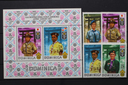 Dominica, MiNr. 323-326, Block 10, Postfrisch - Dominique (1978-...)