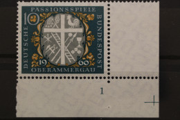Deutschland (BRD), MiNr. 329, Ecke Rechts Unten, FN 1, Postfrisch - Nuovi