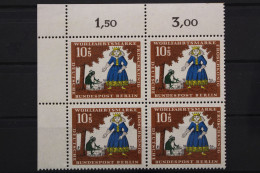 Berlin, MiNr. 295, 4er Block, Ecke Links Oben, Postfrisch - Unused Stamps