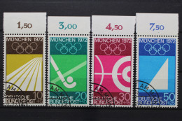 Deutschland (BRD), MiNr. 587-590, Oberrand, Gestempelt - Gebraucht