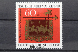 Deutschland (BRD), MiNr. 1023, Muster, Falz - Neufs