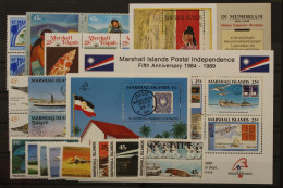 Marshall-Inseln, MiNr. 204-279, Jahrgang 1989, Postfrisch - Marshall Islands