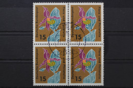 Deutschland (BRD), MiNr. 393, Viererblock, Gestempelt - Oblitérés