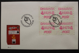 Dänemark Automaten, MiNr. 1, 4 Werte, FDC - Altri & Non Classificati