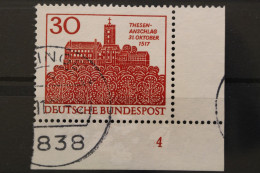 Deutschland (BRD), MiNr. 544, Ecke Rechts Unten, FN 4, Gestempelt - Usados