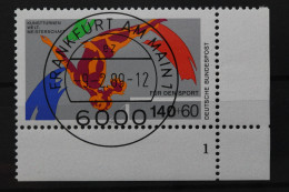 Deutschland (BRD), MiNr. 1409, Ecke Rechts Unten, FN 1, VS F/M, EST - Oblitérés