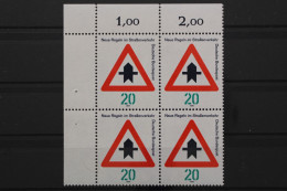 Deutschland, MiNr. 666, 4er Block, Ecke Links Oben, Postfrisch - Unused Stamps