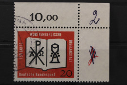 Deutschland (BRD), MiNr. 382, Ecke Rechts Oben, Gestempelt - Used Stamps
