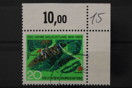 Deutschland (BRD), MiNr. 602, Ecke Rechts Oben, Gestempelt - Used Stamps