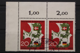 Deutschland (BRD), MiNr. 399, Paar, Ecke Links Oben, Gestempelt - Oblitérés