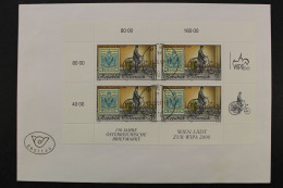 Österreich, MiNr. 2222 I, Kleinbogen, FDC - Unused Stamps