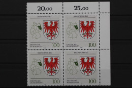 Deutschland, MiNr. 1589, 4er Block, Ecke Rechts Oben, Postfrisch - Neufs