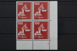 Deutschland, MiNr. 992, 4er Block, Ecke Re. U., FN 1, Postfrisch - Unused Stamps