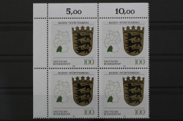 Deutschland, MiNr. 1586, 4er Block, Ecke Links Oben, Postfrisch - Neufs