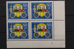 Berlin, MiNr. 298, 4er Block, Ecke Rechts Unten, FN 1, Postfrisch - Unused Stamps