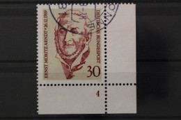 Deutschland (BRD), MiNr. 611, Ecke Rechts Unten, FN 4, Gestempelt - Used Stamps