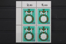 Deutschland, MiNr. 1017, 4er Block, Ecke Links Oben, Postfrisch - Unused Stamps