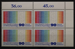 Deutschland, MiNr. 1053, 4er Block, Ecke Rechts Oben, Postfrisch - Unused Stamps