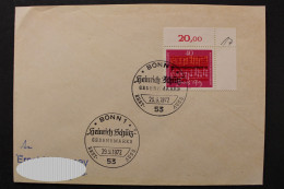 Deutschland (BRD), MiNr. 741, Ecke Rechts Oben, FDC - Other & Unclassified