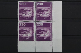 Deutschland, MiNr. 994, 4er Block, Ecke Re. U., FN 3, Postfrisch - Unused Stamps