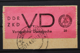DDR, Dienstmarken D, MiNr. 2 PLF I, Briefstück - Autres & Non Classés