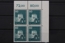 Berlin, MiNr. 501, 4er Block, Ecke Rechts Oben, Postfrisch - Unused Stamps