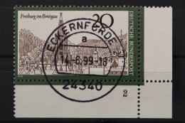 Deutschland (BRD), MiNr. 654, Ecke Rechts Unten, FN 2, Gestempelt - Gebraucht