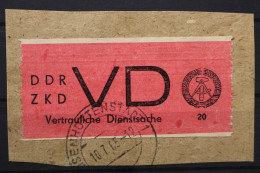 DDR, Dienstmarken D, MiNr. 1 A, Briefstück - Autres & Non Classés