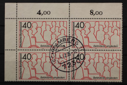 Deutschland (BRD), MiNr. 796, 4er Block, Ecke Links Oben, Gestempelt - Gebraucht