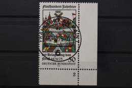 Deutschland (BRD), MiNr. 843, Ecke Rechts Unten, FN 2, EST - Gebraucht