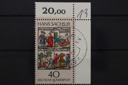 Deutschland (BRD), MiNr. 877, Ecke Rechts Oben, Gestempelt - Oblitérés