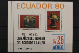 Ecuador, MiNr. Block 94, Postfrisch - Equateur