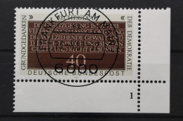 Deutschland (BRD), MiNr. 1105, Ecke Rechts Unten, FN 1, VS F/M, EST - Usati