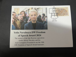 4-6-2024 (17) Russia Oposition Leader Navalny Wife (Yulia) Awarded DW Freedom Of Speech Award 2024 (5-6-2024) - Famous Ladies