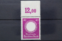 Deutsches Reich Dienst, MiNr. 142, Oberrand Dgz, 12,00, Postfrisch - Service