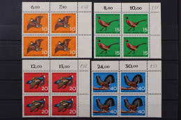 Berlin, MiNr. 250-253, 4er Blöcke, Ecken Rechts Oben, Postfrisch - Unused Stamps