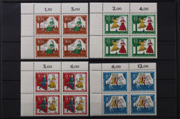 Berlin, MiNr. 266-269, 4er Blöcke, Ecken Links Oben, Postfrisch - Unused Stamps