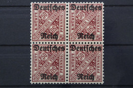 Deutsches Reich Dienst, MiNr. 63, Viererblock, Postfrisch - Dienstmarken