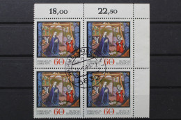 Deutschland, MiNr. 1032, 4er Block, Ecke Rechts Oben, Gestempelt - Used Stamps