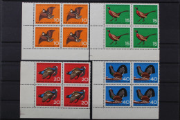 Berlin, MiNr. 250-253, 4er Blöcke, Ecken Links Unten, Postfrisch - Unused Stamps