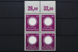 DR Dienst, MiNr. 142, 4er Block, OR 28,00/32,00, Postfrisch - Service